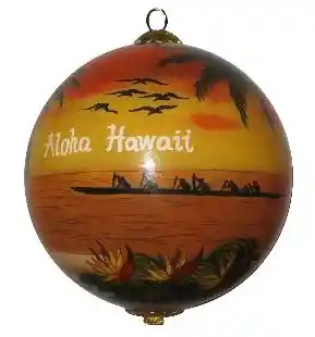 Aloha Hawaii Adorno Hula al Atardecer