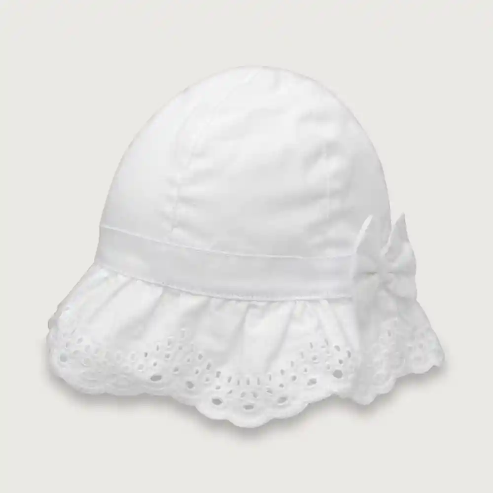 Gorro Playa Niña Blanco Talla S