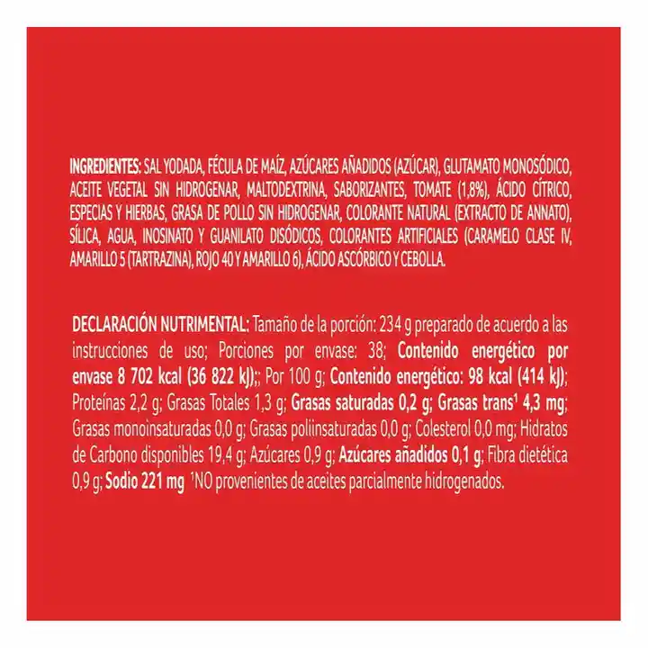 Knorr Sazonador de Tomate en Polvo