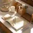 Libreta Forrada Con PU 120 Hojas Con Líneas Café Casaideas