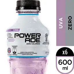 Powerade Zero Uva 600 Ml Multipack X 6