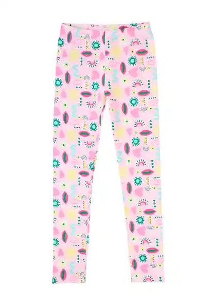 Leggins Junior Estampada Day to Day Niña Rosado 10 782
