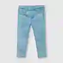 Jean Margaritas de Bebé Niña Light Denim Talla 12/18M Colloky