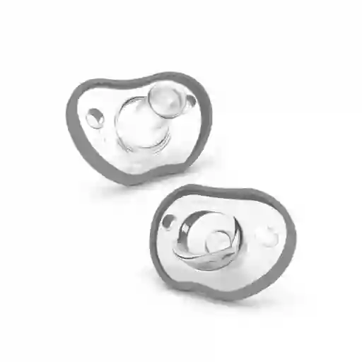 Nanobebe Pack Chupete Flexy 0-3 Meses Gris - FUS4010215