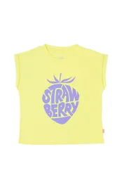 Polera Junior Estampada Day to Day Niña Amarillo 12 798