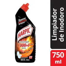 Harpic Gel Limpiador Desinfectante para Inodoros Max Power Original 750ml