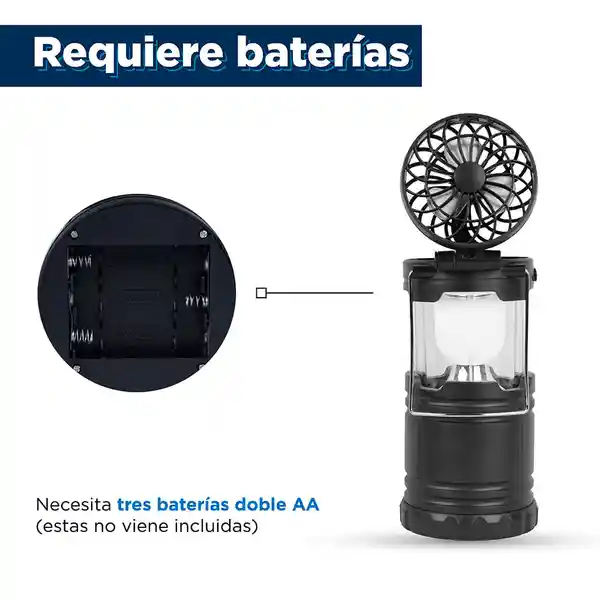 Lámpara de Camping Con Ventilador Miniso