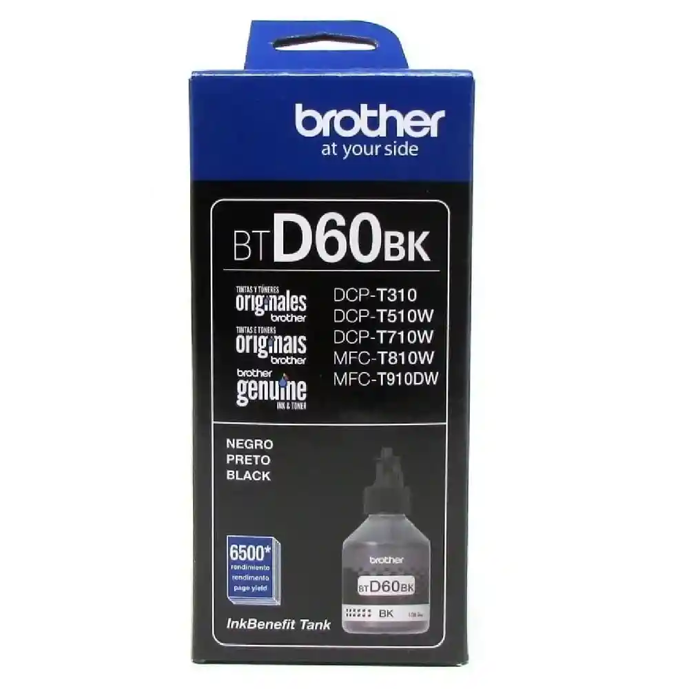 Brother Botella de Tinta BTD60BK 6500 Páginas Negro DCP MFC