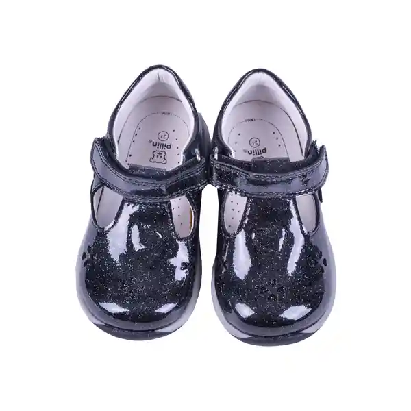 Zapato Clasico Bebe Niña Negro Pillin 23