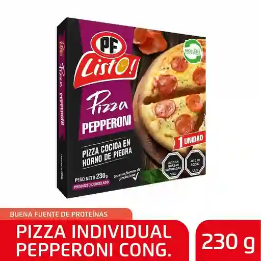 PF Listo Pizza de Pepperoni Congelada