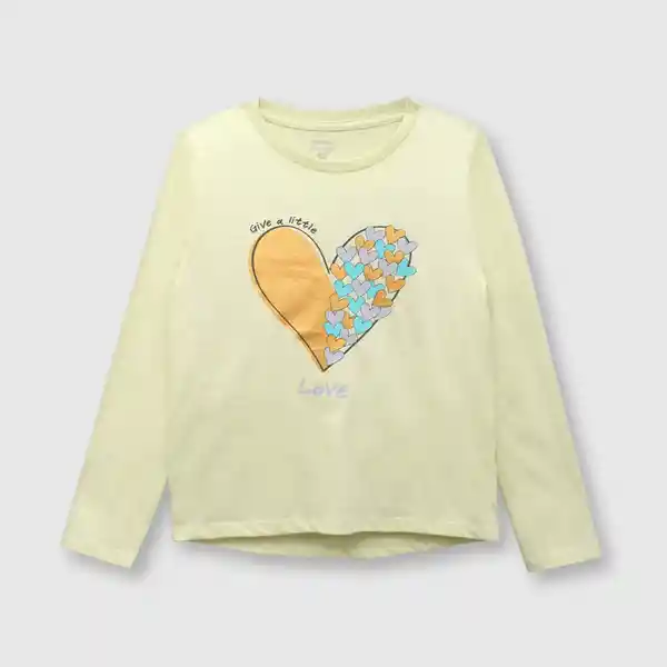 Polera Corazón Sun de Niña Talla 2A Colloky