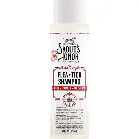 Skouts Honor Shampoo Para Perro Anti Pulgas y Garrapatas