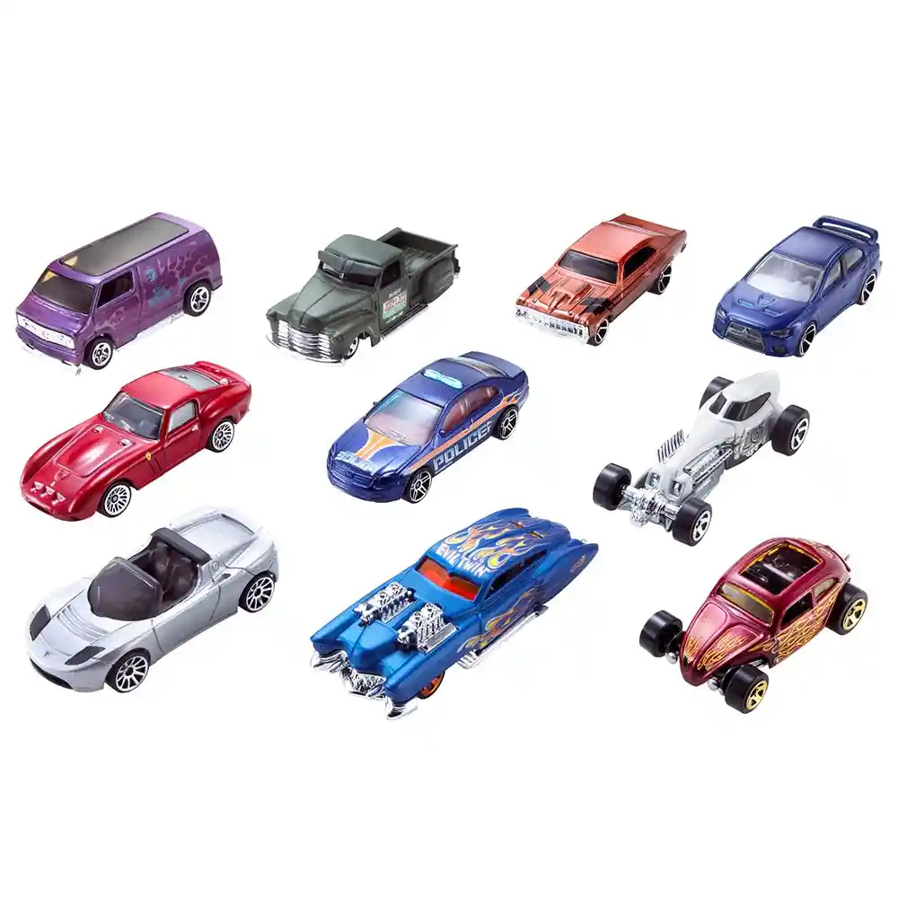 Mattel Hot Wheels 10 Vehículos