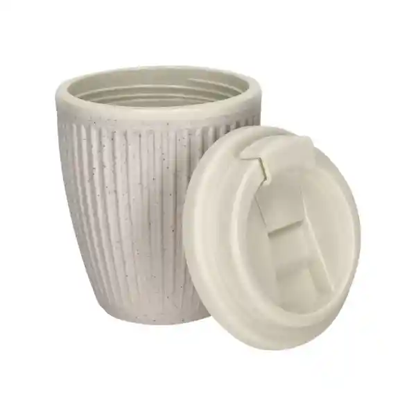 Vaso Para Café Con Tapa Blanco 300 mL Casaideas
