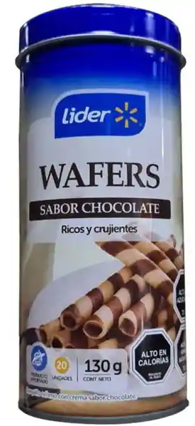 Galleta Wafers Chocolate Lider