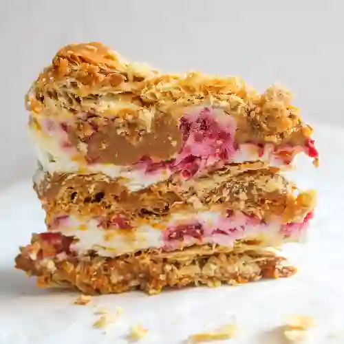 Torta Crocante Frambuesa