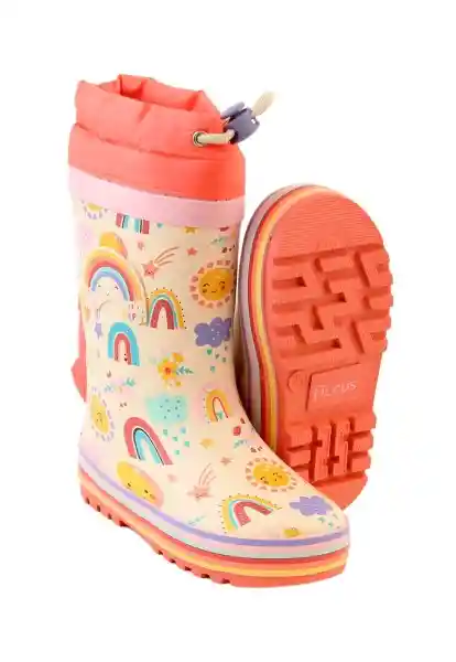 Botas de Agua Andante Niña Coral 26 868 Ficcus