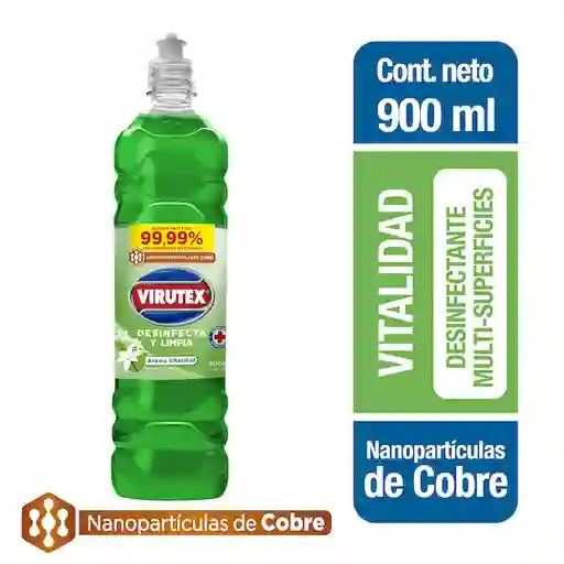 Virutex Limpiador y Desinfectante Aroma Vitalidad 900 mL