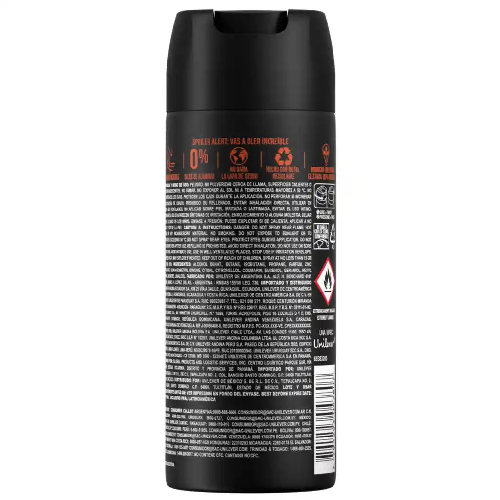 Axe Desodorante Aerosol Musk Canela & Ambar