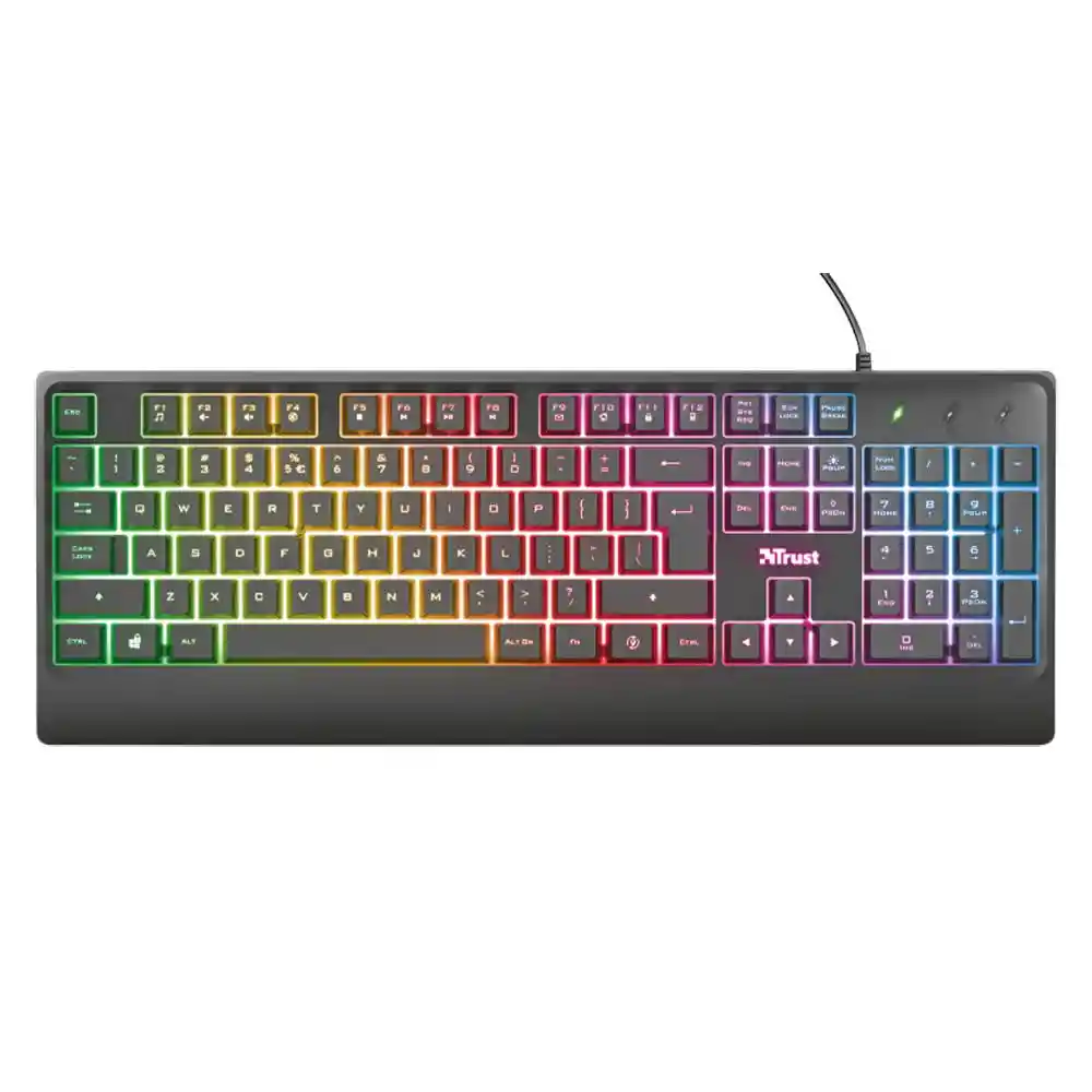 Teclado Gamer Ziva Led Rgb Español Trust