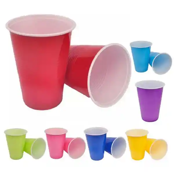 Vaso Desechable Colores 450 cc