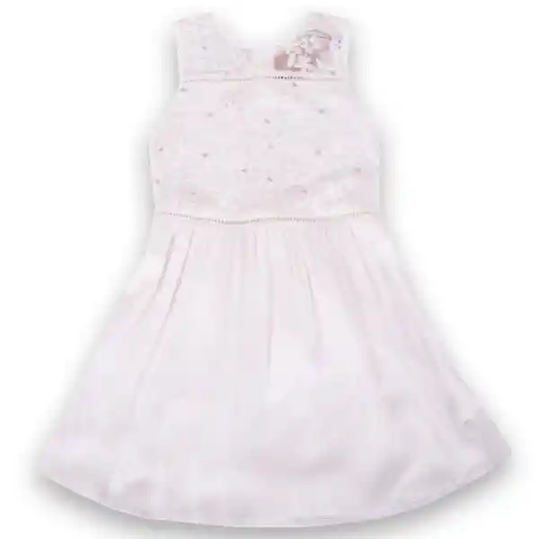 Vestido Niña Crudo Talla 4 A Pvy850-23Cru Pillín