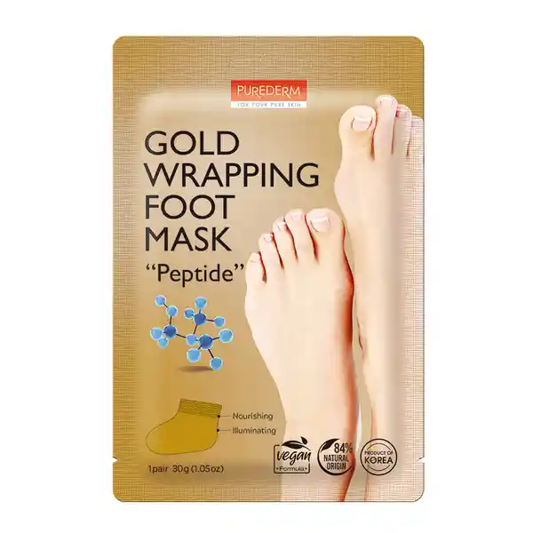 Purederm Máscara Pies Gold Wrapping Peptide