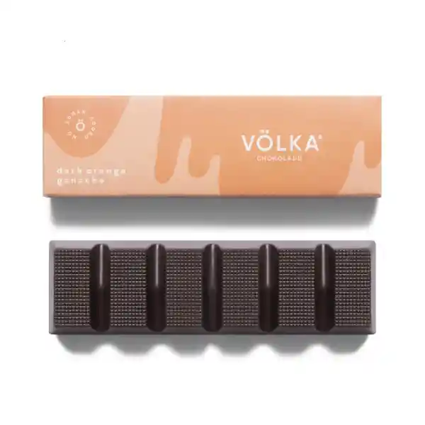 Dark Orange Ganache Bar No Sugar Added