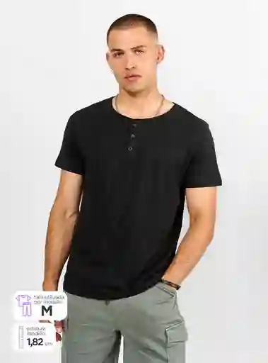 Index Polera Manga Corta Henny Ttemp Negro M