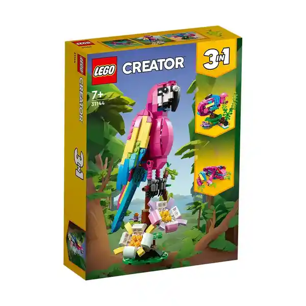 Lego Set Construcción Creator Loro Rosa Exótico