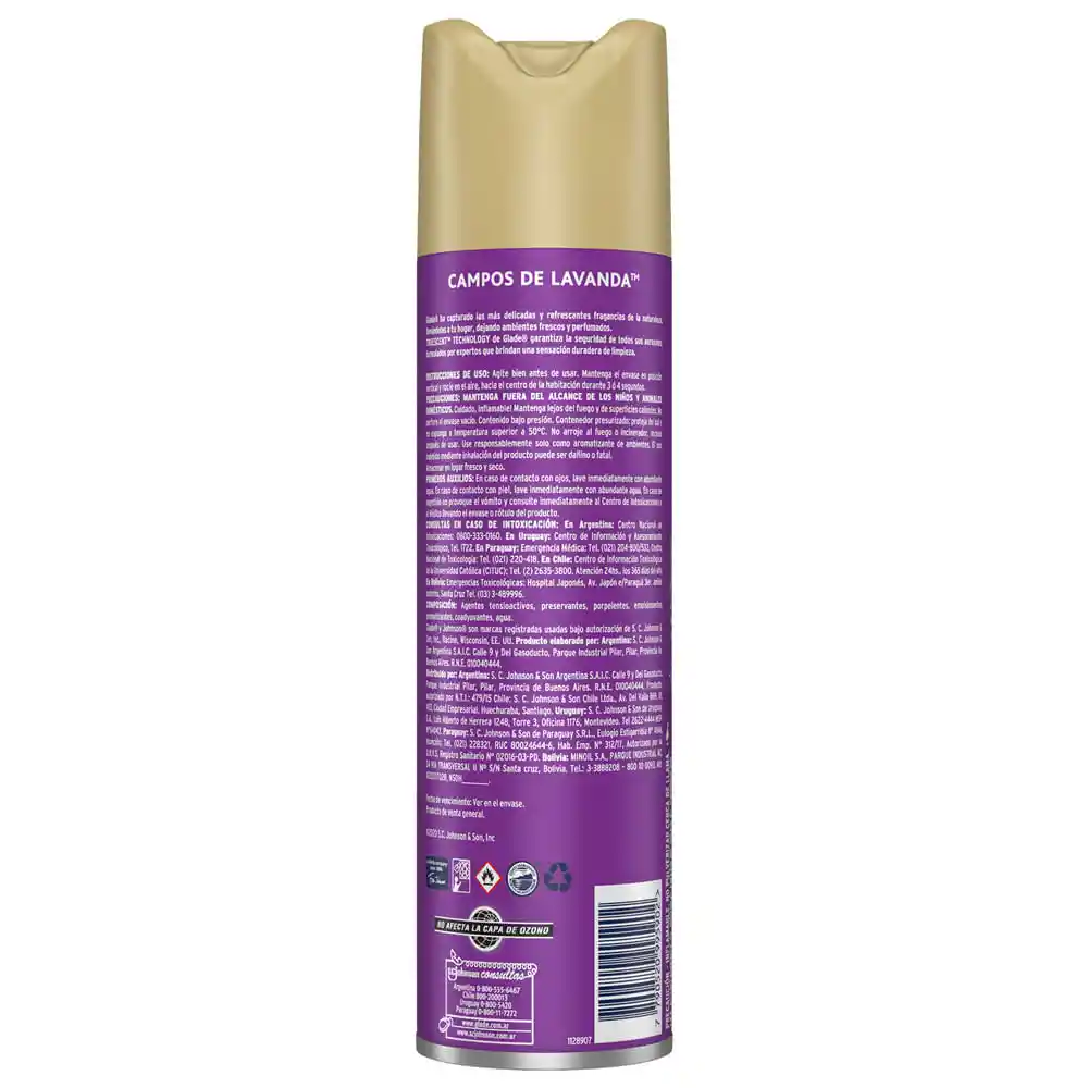 Glade Desodorante Ambiental Aerosol Lavanda