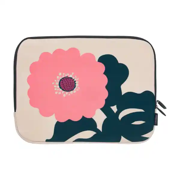 Funda Para Notebook Con Cierre Diseño de Flor Rosa