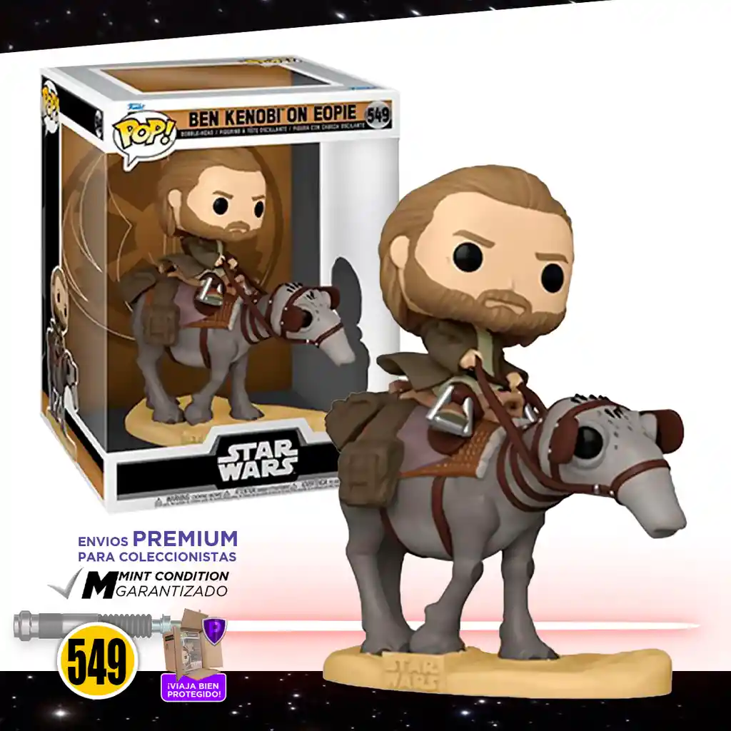 Funko Pop! Figura de Acción Star Wars Ben Kenobi On Eopie 549