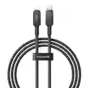 Baseus Cable Carga Rápida Tipo C a Lightning 20W Negro 1 m