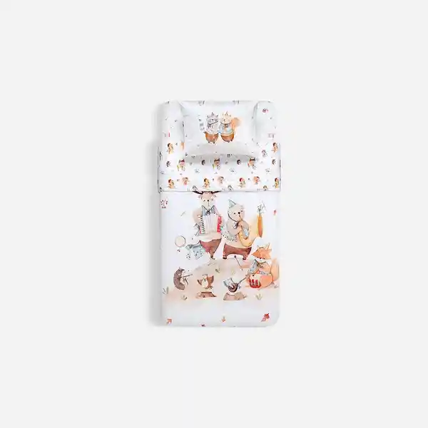 Funda Plumón Reversible Banda 1 Plaza Rosen