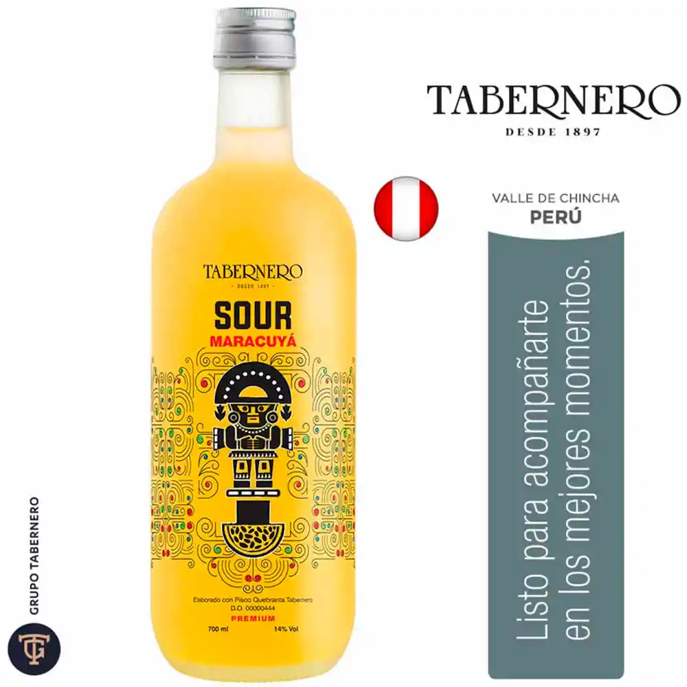 Tabernero Cóctel Sour Maracuyá 14°