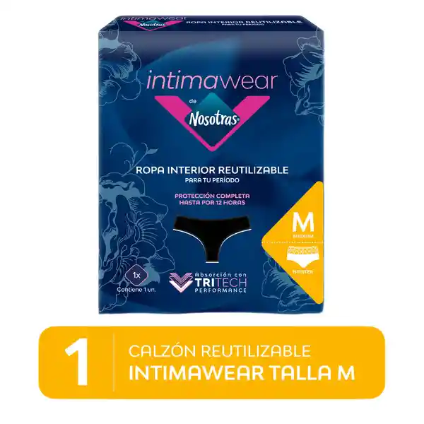 Nosotras Calzón Menstrual Reutilizable Intimawear Hipster Negro