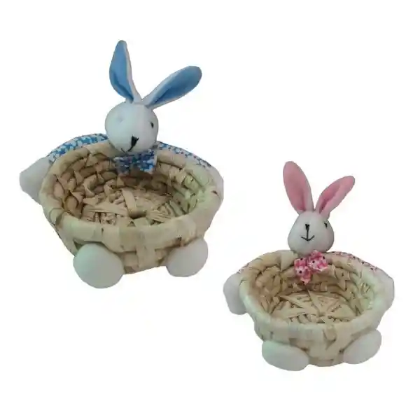 Canasto de Pascua Con Conejito