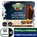 Guallarauco Barra Helada Sabor Frutilla/ Naranja con Chocolate