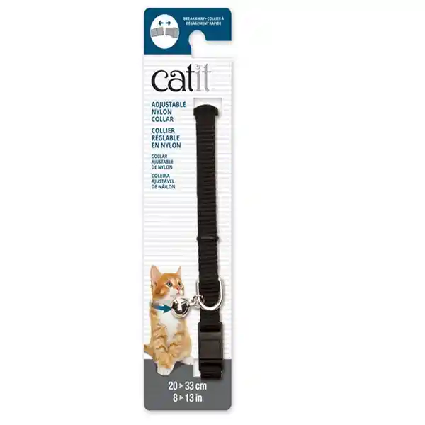 Catit Collar Breakaway Negro 20-33 cm