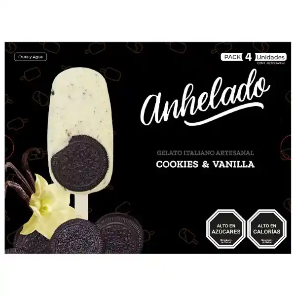 Anhelado Helado Cookies & Vainilla