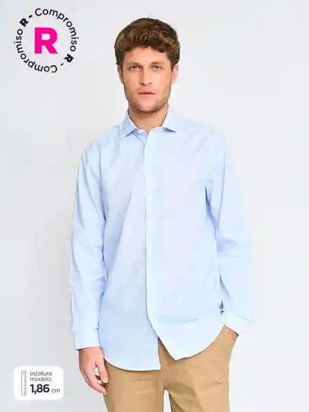 Marquis Camisa Manga Larga Batext Celeste 17 SS25