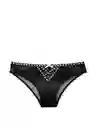 Victoria's Secret Panty Cheeky Con Encaje Moño Negro Talla XS