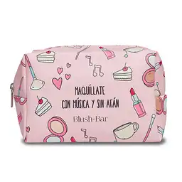 Blush-Bar Bolsa de Viaje o Cosmetiquero Maquíllate Música y Afán