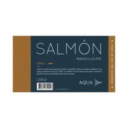 Aqua Filete Salmón Atlántico Con Piel