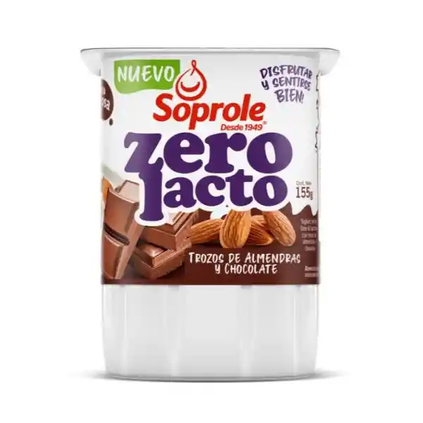 Soprole Yogurt Zerolacto Choco Almendras