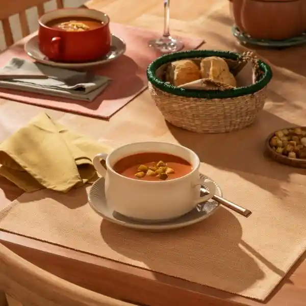 Individual de Algodón Color Liso Naranja 45 x 33 cm Casaideas