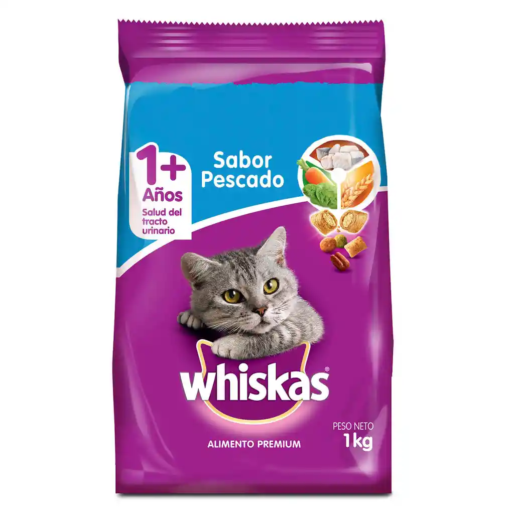 Whiskas Alimento Gato Pescado