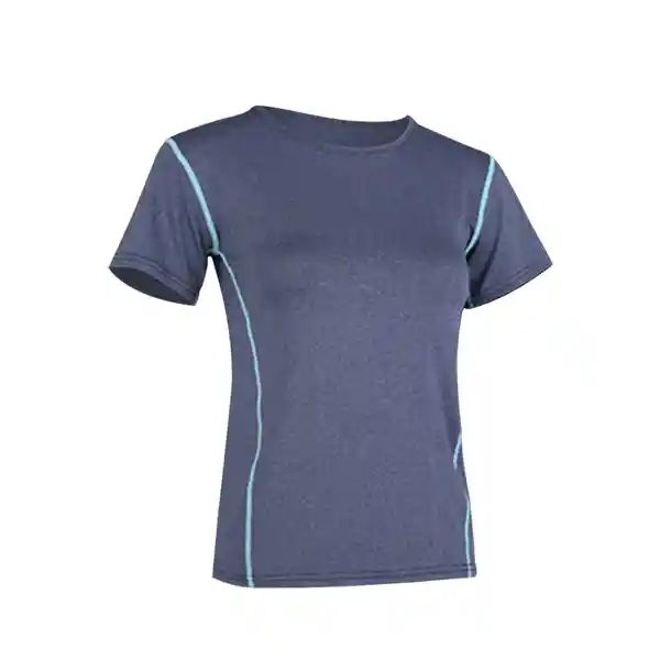 Polera Deportiva Básica Azul Talla S Samia