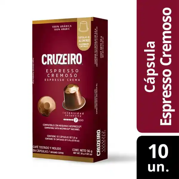 Cruzeiro Cápsula de Café Espresso Cremoso